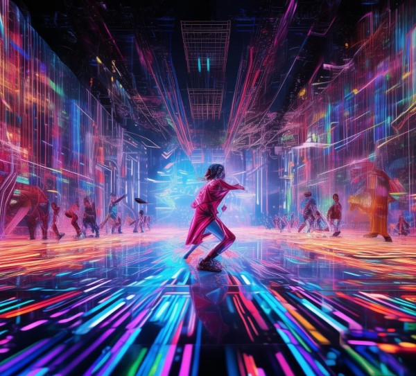 4k高清动态背景图，科技赋能舞蹈艺术的视觉新篇章