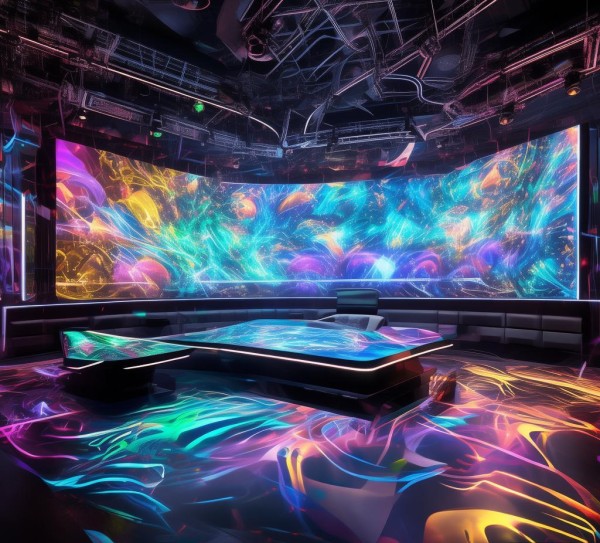 科技赋能演播厅，动态背景图案的视觉革命与创意无限